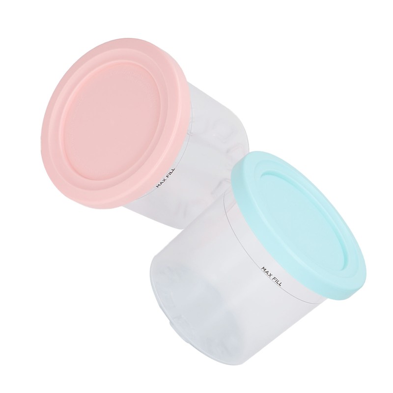 Ice Cream Pints Transparent Reusable Pints Homemade Ice Cream Container