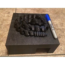 BMP Reptile Snake Hide Box Strong PETG - Colubrid Ball Python BLACK