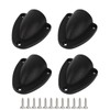 Grekywin Marine Wire Cable Vent Cover 4Pcs Set, Black Nylon