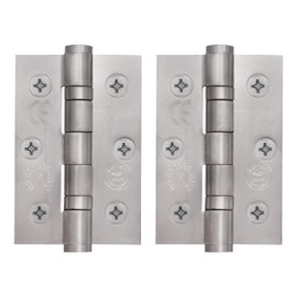 EAI Door Hinges 3 Inch / 76mm Ball Bearing | 1 Pair [2 Hinges & Screws] | Stainless Steel