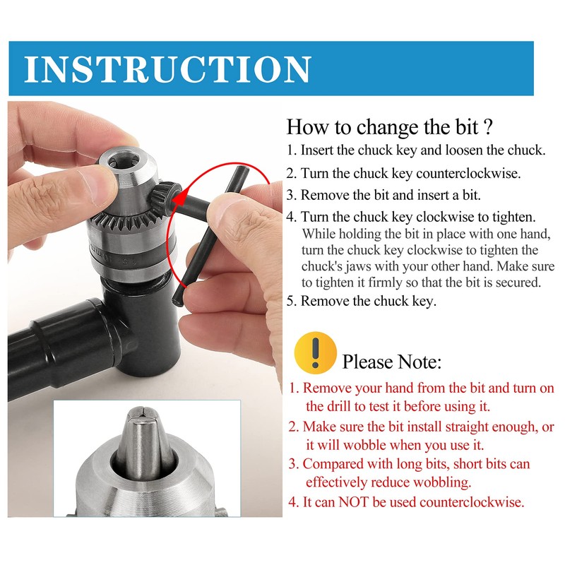 Jamiikury Cordless Right Angle Drill Adapter, 90 Degree Adapter Drill