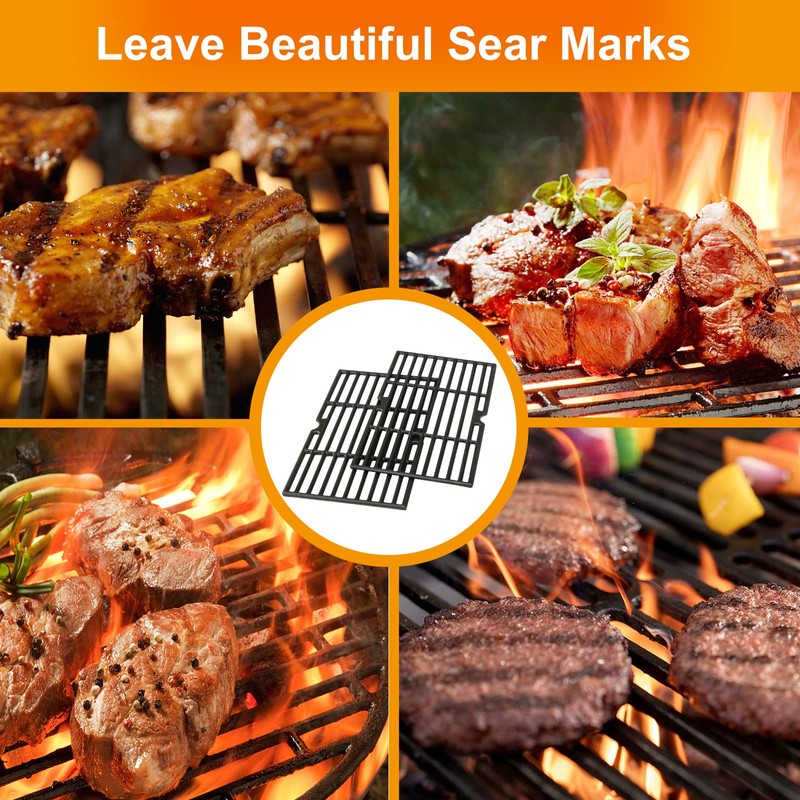 Hisencn Grill Cooking Grates for Char Griller Charcoal Grill 1624