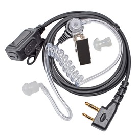 HYSHIKRA Transparent Headphones Headset Compatible with Midland G7 Pro G8 G9 Pro M24 M24 Plus M48 M99 G6 XT G7 XTR Security Airsoft (1, Transparent Tube)