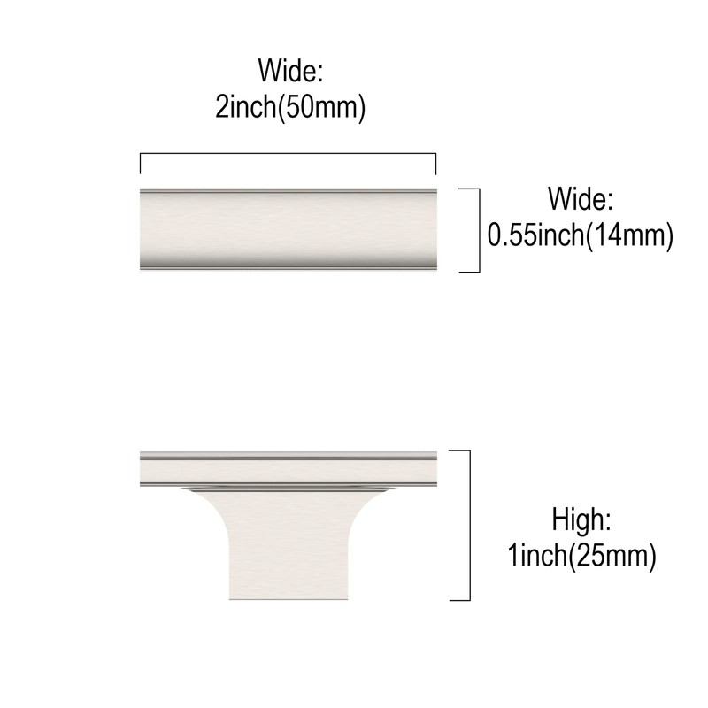 Asidrama 30 Pack Brushed Satin Nickel Kitchen Cabinet Knobs Drawer