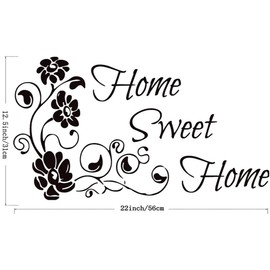 ADECNS Home Sweet Home Wall Decal Vinyl Family Sticker Home Decor (12.5''x22'')