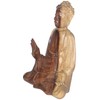 Brave Wings Hand Carved Wooden Decoration ~ Meditating Man 10.5cm