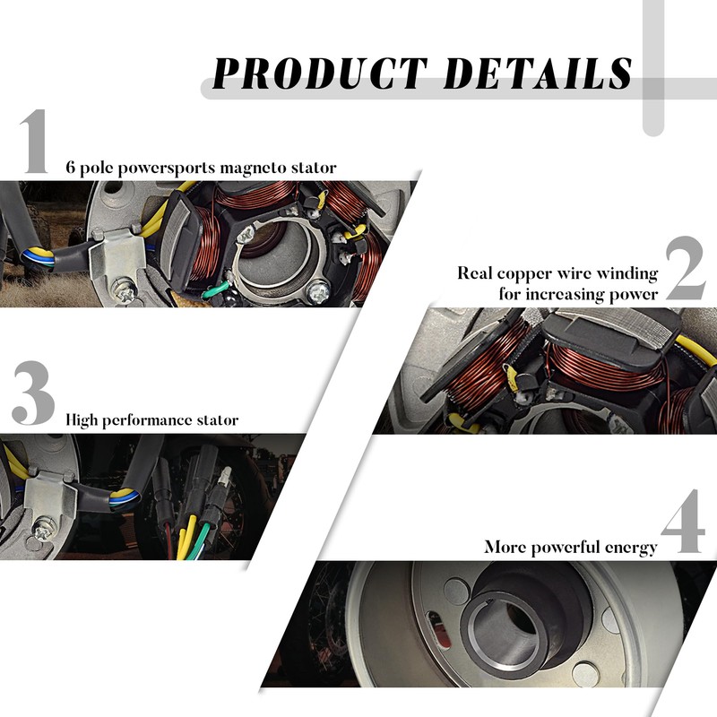 YX Stator 6 Coil Ignition Magneto Stator with Flywheel Rotor