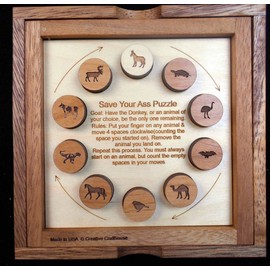 Save Your Ass Brain Teaser Puzzle – Can You Have The Donkey Be The Last Remaining Animal?