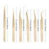 FEITA Eyelash Extension Tweezer Set Gold Lash Applicator Tool -