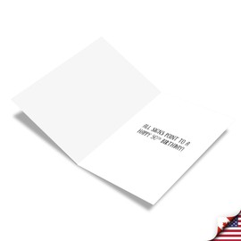NobleWorks Funny 50th Milestone Birthday Paper Card w/ 5 x 7 Inch Envelope (1 Card) Turning Fifty C9273MBG