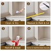 GCJUYA Flexible Quarter Round Molding, Wall Trim Peel and Stick,