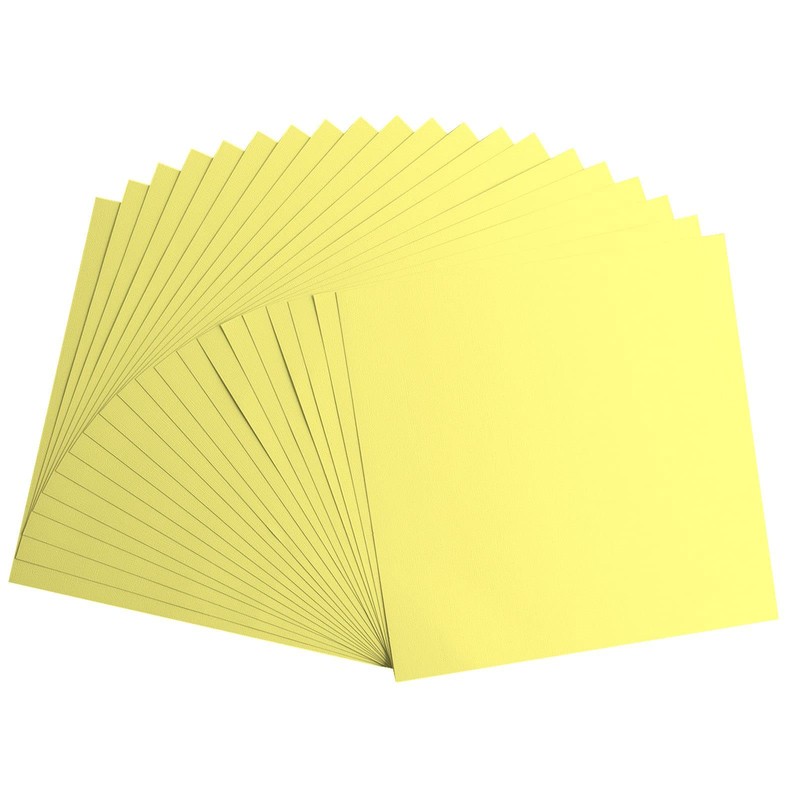 Vaessen Creative Florence Cardstock Paper Yellow 216gsm Square 12" x