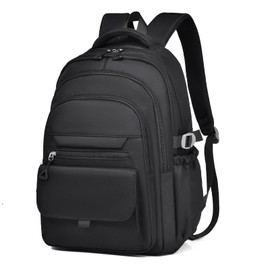 Myhozee Rucksack Schwarz Damen Schulrucksack Teenager Mädchen Jungen Leichter Schultasche 14 Zoll Laptop Rucksäck School Bag College Backpack Daypacks für Women Men Work Uni Travel Schule