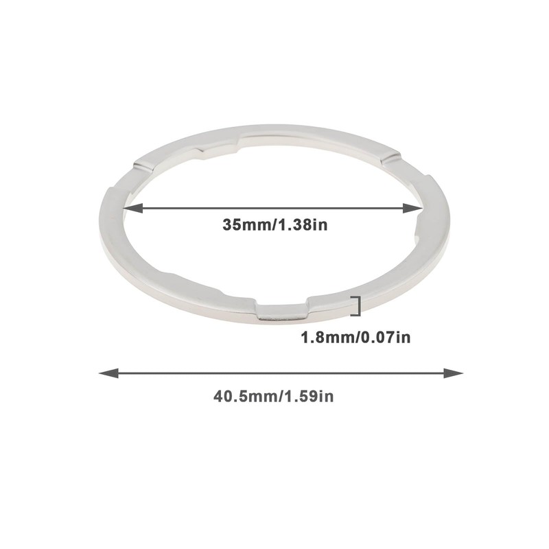 OTOTEC 4Pcs 1.8mm Cassette Freehub Spacer 40.5x35mm Compatible with Shimano