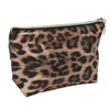 2pcs Leopard Print Makeup Bag Waterproof Multifunction Large Capacity Leopard