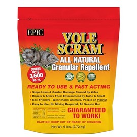 Vole Scram All Natural Granular Repellent - All-Natural, Animal, People and Pet Safe Granule from EPIC Repellents (6 lb)