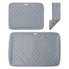 Paw Inspired Fitted Fleece Cage Liner Set for Ferret Nation, Critter Nation Single Unit (Bottom Pan Liner, Ramp Cover, Shelf Liner) for Ferrets, Rats, Chinchillas, Hedgehogs, Small Animals (Gray)