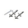 LUVETT Toilet Seat Fixing, Hinge Set C0702G, Folding Dowels, Higher