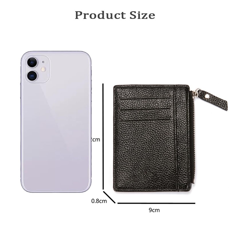 RisePlus Slim Wallet with RFID Protection, Card Case, Men's Mini
