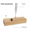 256Hz Tuning Fork with Wood Resonance Box and Hammer Sound