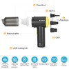 WADEO 9000Pa Mini-Handstaubsauger Akku, 3-in-1-Multifunktions-Staubsauger mit 3 Saugdüsen zum Aufblasen