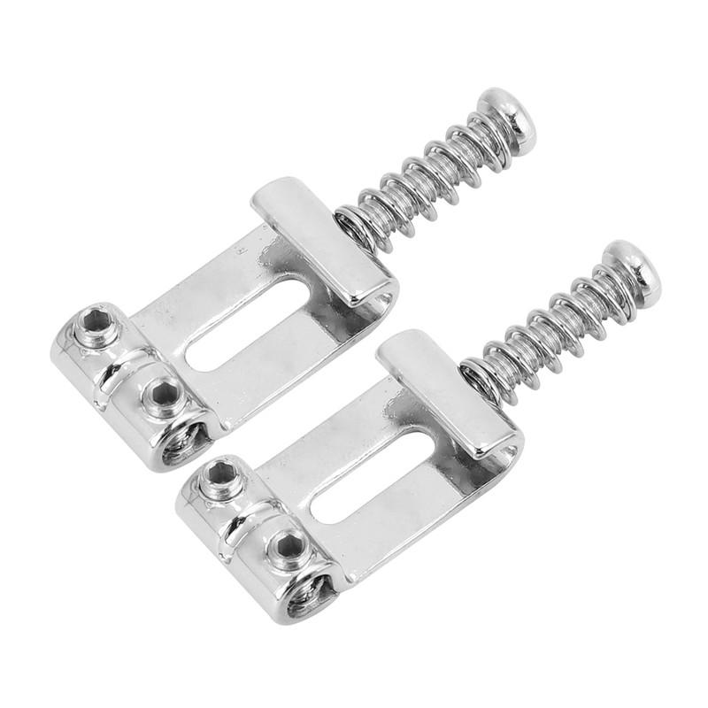 6pcs Chrome Plated Metal Bridge String Tremolo Saddle Part for
