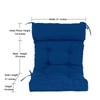 QILLOWAY Indoor/Outdoor High Back Chair Cushion,Tufted, Replacement Cushions - Set