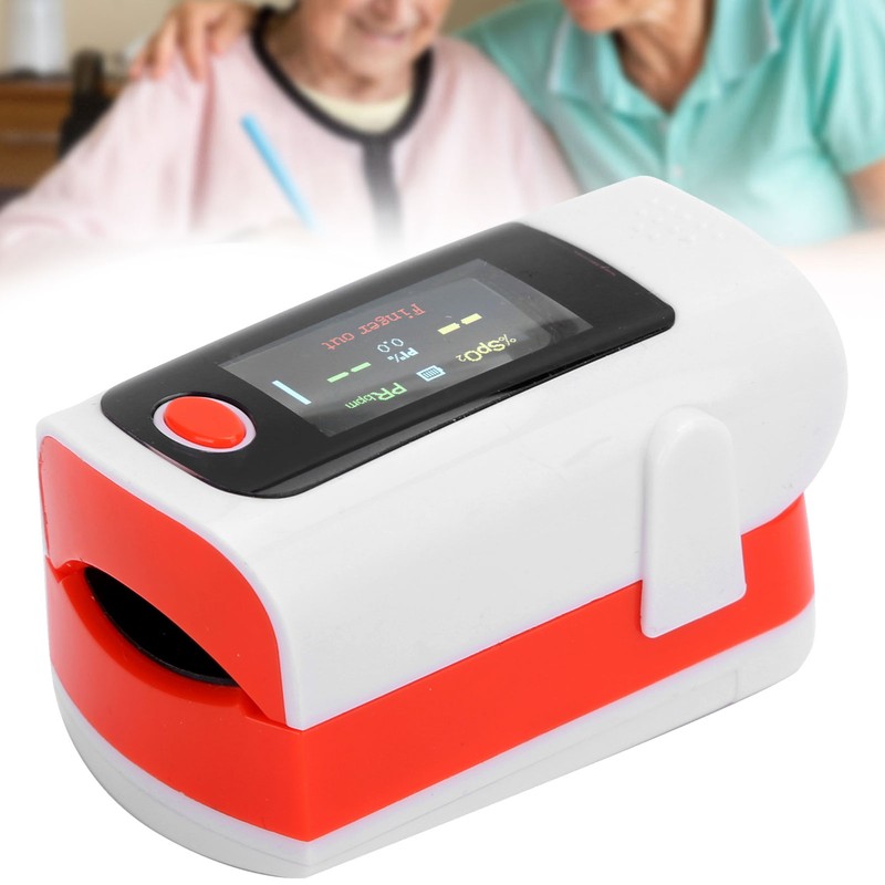 Fingertip Pulse Oximeter Blood Oxygen Saturation Monitor Portable Pulse OximeterOrange
