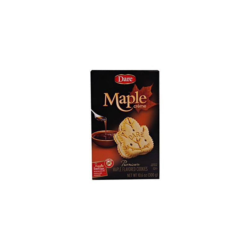 Dare Foods Maple Leaf Creme Cookies 3 /10.6 Ounce Boxes
