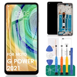 para Moto G Power 2021 - Pantalla de repuesto para Moto G Power 2021 para XT2117 XT2117-1 XT2117-DL LCD digitalizador de pantalla táctil, kit de piezas de reparación con marco