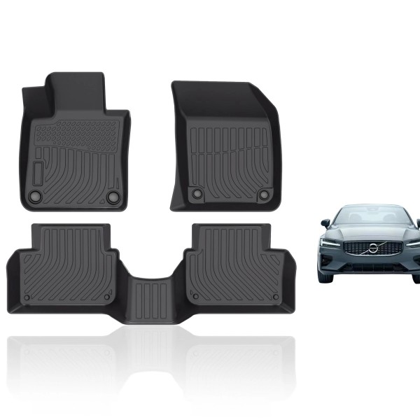 NB-Autos For 2019-2025 Volvo S60 Floor Mats Liners 3D TPE