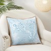SARO LIFESTYLE Tidal Treasures Seahorse Down Filled Throw Pillow