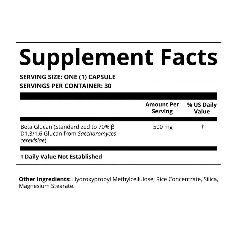 Beta Glucan 1 3D Glucan - Beta Glucan Supplements