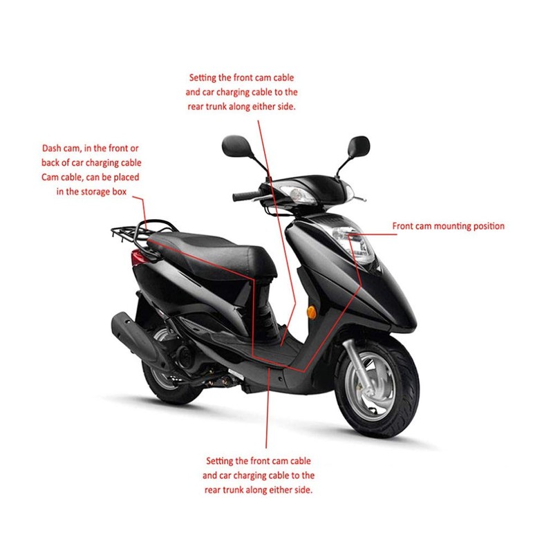 1080P Motorcycle Video Recorder Motorcycle Video Camera Dash Camera Fashion