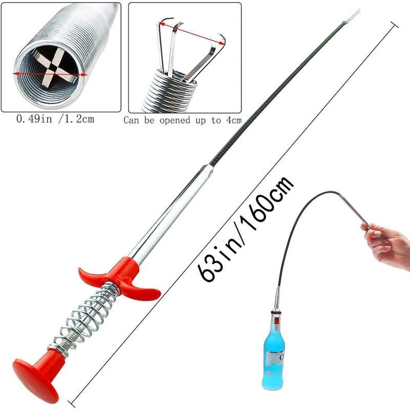 Flexible Grabber Claw Pick Up Reacher Tool 4 Claws Bendable