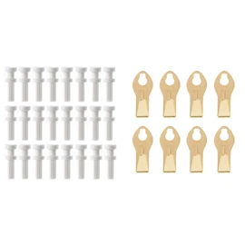 Takker Hardwall Refill Pack of 24 and 8 x Takker Picture Hooks - Hang Up to 12kgs - for Plaster Brick Ceramic Tiles Wood and Plasterboard - for Pictures Canvas Utensils and Tools