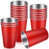 Mimorou 20 Pack Stainless Steel Pint Cups Metal Cups Unbreakable