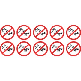 10 No Rats Hardhat Stickers T-74 by Stickers