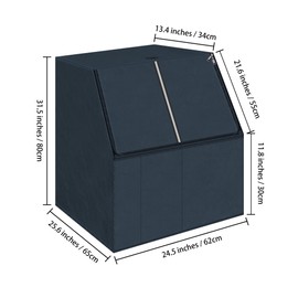 Kingshion Commercial Ice Maker Machine Dust Cover Compatible with VEVOR Commercial Ice Maker Machine, 24H Ice Maker Machine 31" H x 25.5" W x 24.5" D, Dark Blue