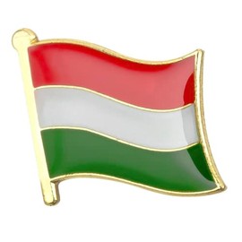 Hungary National Flag Lapel Pin – 1.9 x 1.6 cm – Enamel Badge for Heritage, Diplomat & National Celebrations