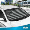 BDK USA 4th of July American Flag Black Curved Accordion