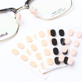 Healeved 10Pcs Eyeglass Nose Pads Soft Sponge Anti Slip Nose Pads Lift Increase Pads for Glasses Eyeglass Sunglasses Eyewear (40 Pairs)