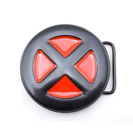 Marvel's X-MEN Red/Black Logo Metal w/Enamel Accents BELT BUCKLE