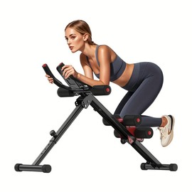 Get A Total Body Workout At Home With This Multifunctional Set! Adjustable Abdominal Gym, Foldable Fitness Stool, And Waist Training Bench. Perfect For Beginners. Available In Stylish Black/Purple. - Color: Purple