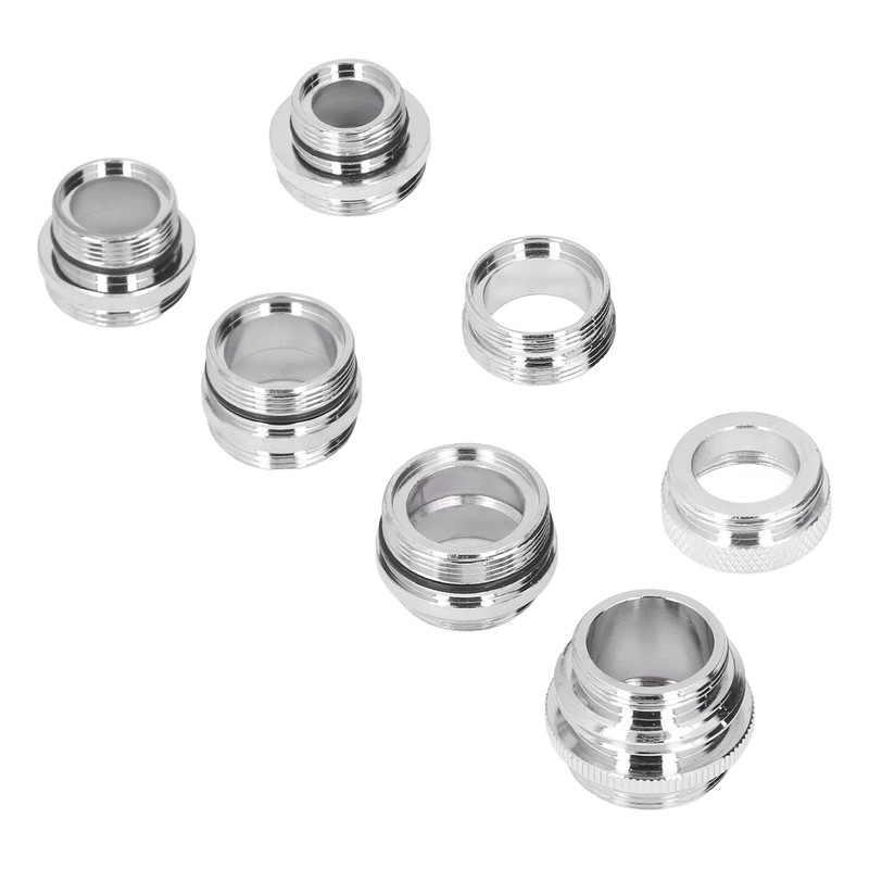7Pcs/Set Male Female Faucet Adapter Kit with Gasket Brass Aerator