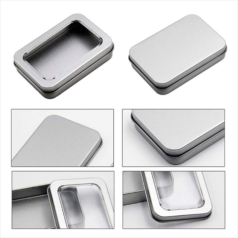 Copeflap Tin Can Case Tin Can Trinket Box Set of