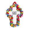 Fun Express Fleece Tied Cross Wreath Craft Kit, Makes 3