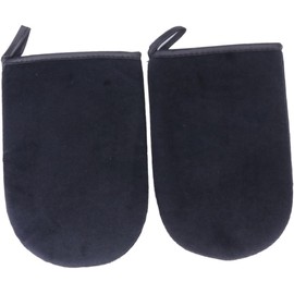 Abaodam 6 Piezas Guantes Autobronceadores Negros Esponja para Aplicación Uniforme y Cómoda, Aplicador de Autobronceador Adecuado para Uso Corporal Sol