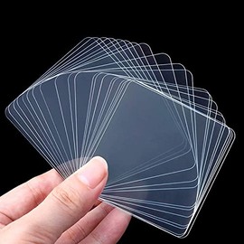 MILEQEE Double Sided Adhesive Pads for Mounting-Pack of 20,2-3/8" Two Sided Precut Tape Super Strong Heavy Duty Squares Washable Sticky Patch for Walls Hanging Nano Gel Large Clear 60mm