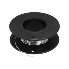 sourcing map 21 Gauge/0.75 mm Nichrome 80 Cr20Ni80 Heating Resistance Wire 16ft High Temperature for Electronic Components Repairing, Black